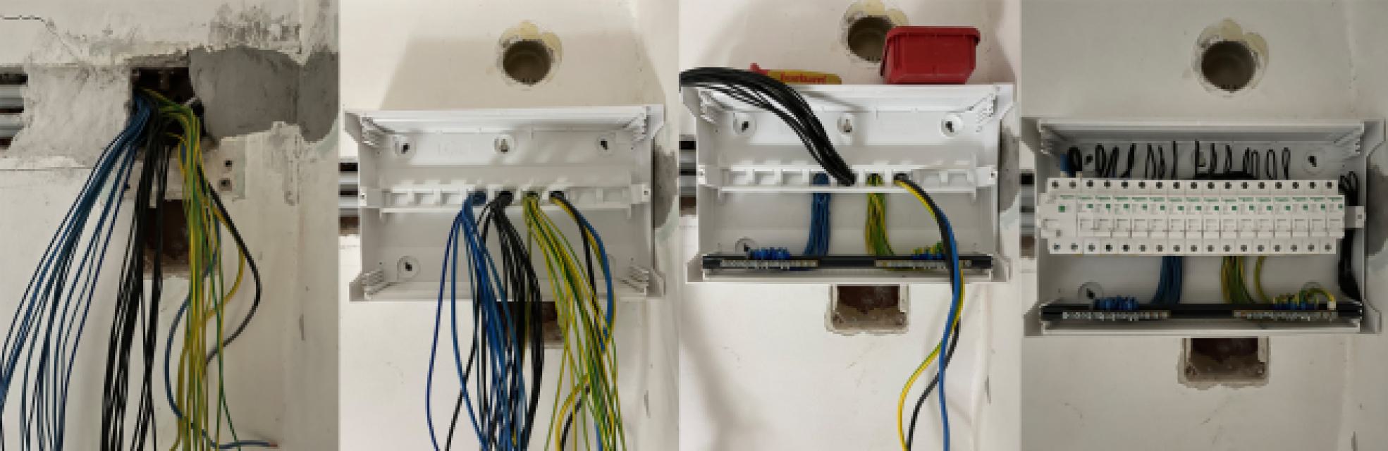 Lakáselosztó bekötése