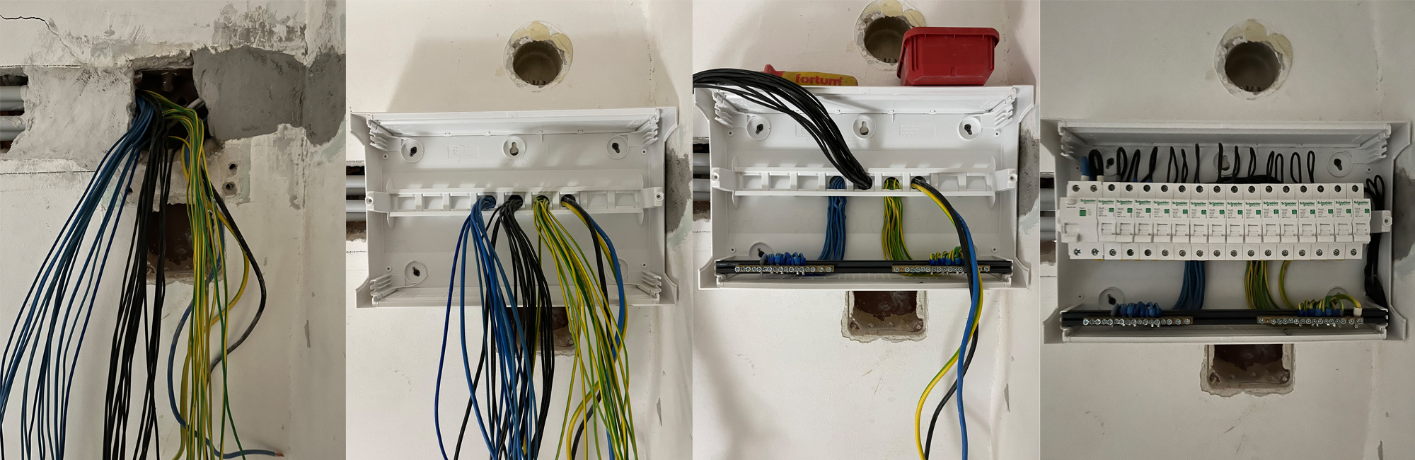 Lakáselosztó bekötése